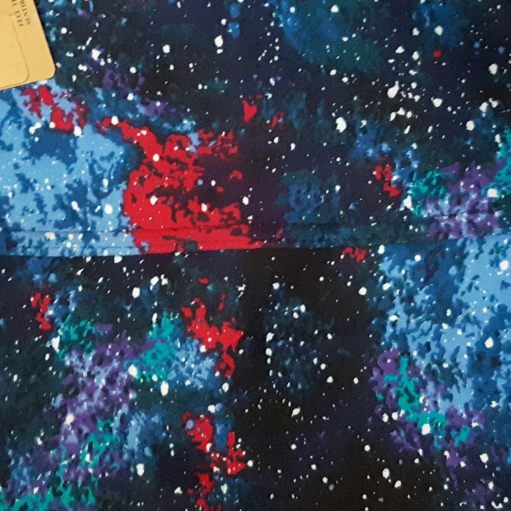 NEW Just Cozy Space Themed Fleece-Lined Leggings NWT - Picture 2 of 6